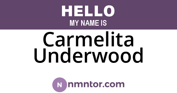 Carmelita Underwood