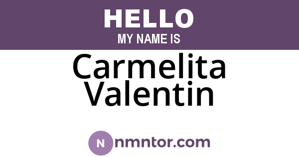 Carmelita Valentin