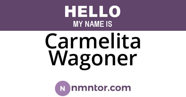 Carmelita Wagoner