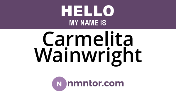 Carmelita Wainwright