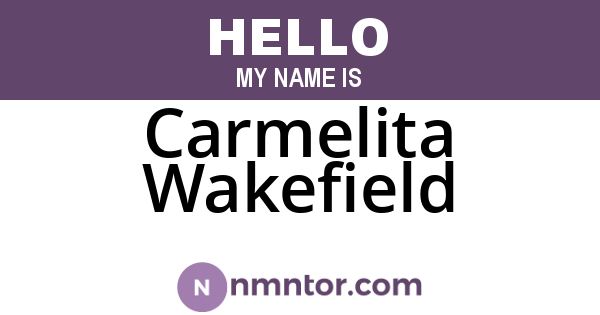 Carmelita Wakefield