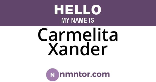 Carmelita Xander