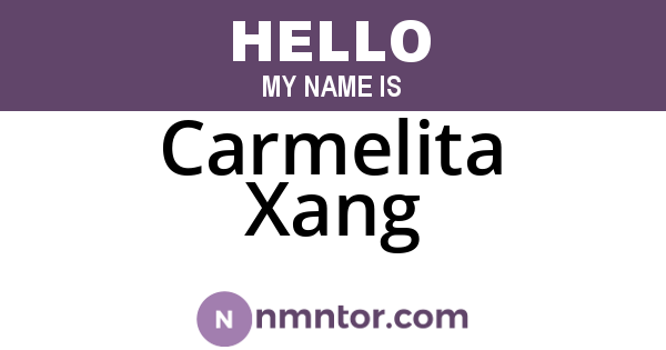 Carmelita Xang