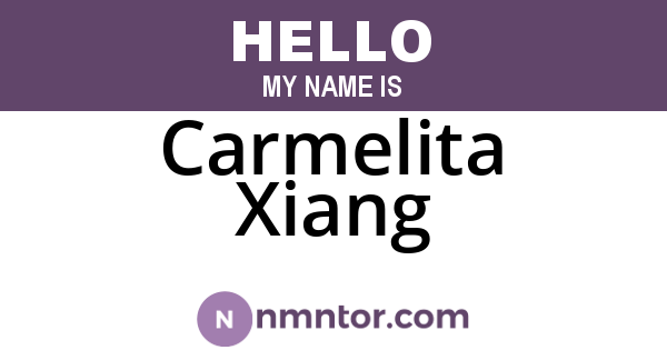 Carmelita Xiang