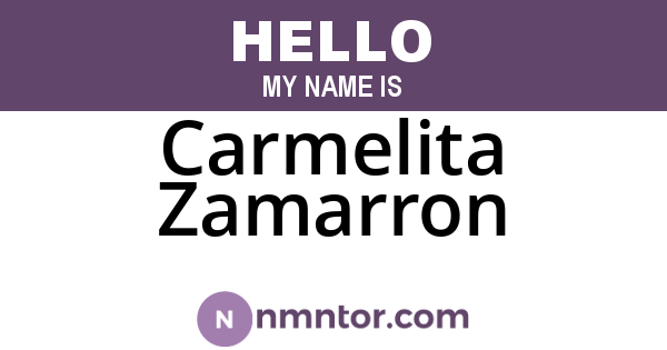 Carmelita Zamarron