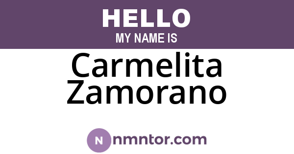 Carmelita Zamorano