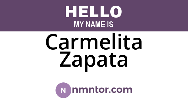 Carmelita Zapata