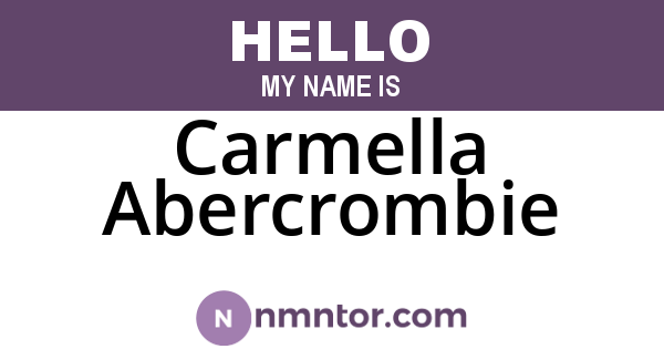 Carmella Abercrombie