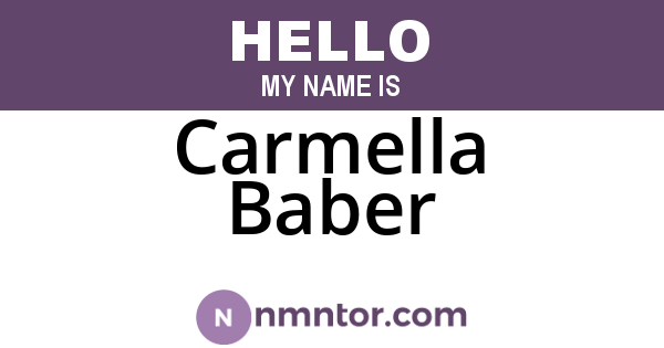 Carmella Baber