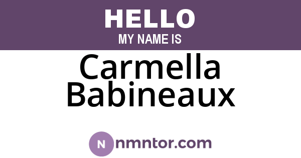 Carmella Babineaux