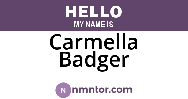 Carmella Badger