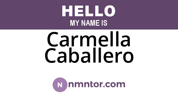 Carmella Caballero