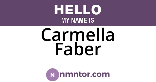 Carmella Faber