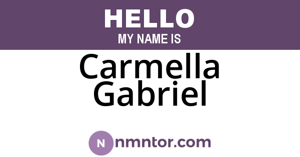 Carmella Gabriel