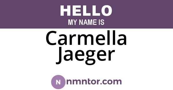 Carmella Jaeger