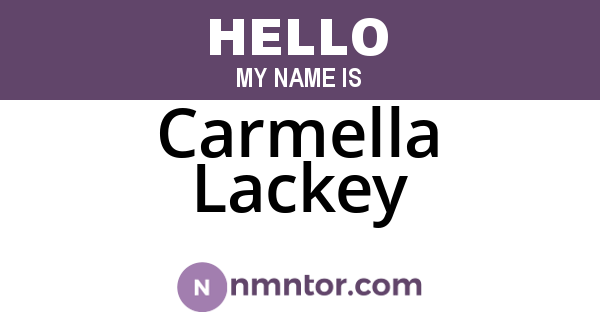 Carmella Lackey