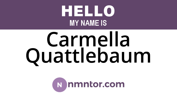 Carmella Quattlebaum