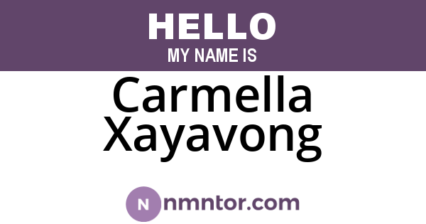 Carmella Xayavong