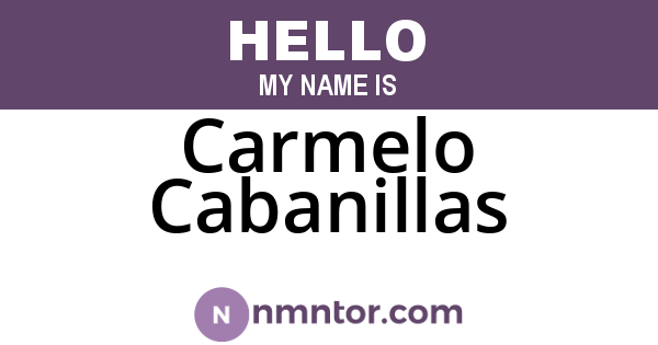 Carmelo Cabanillas