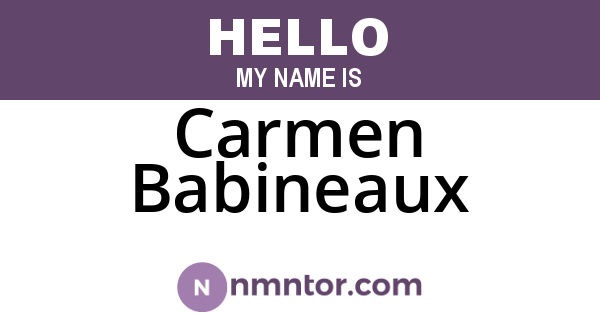 Carmen Babineaux