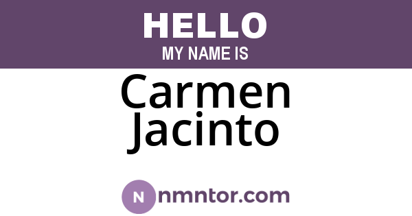 Carmen Jacinto