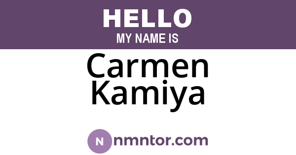 Carmen Kamiya