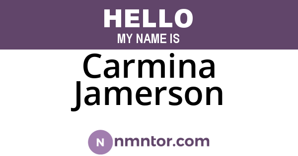 Carmina Jamerson