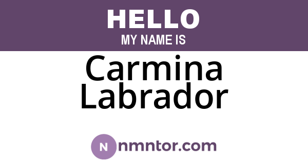 Carmina Labrador