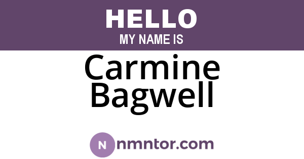 Carmine Bagwell