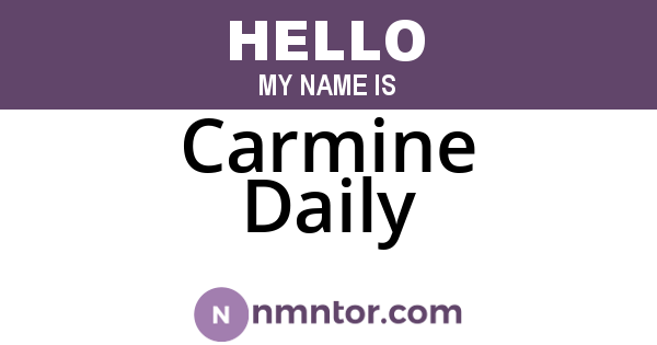 Carmine Daily