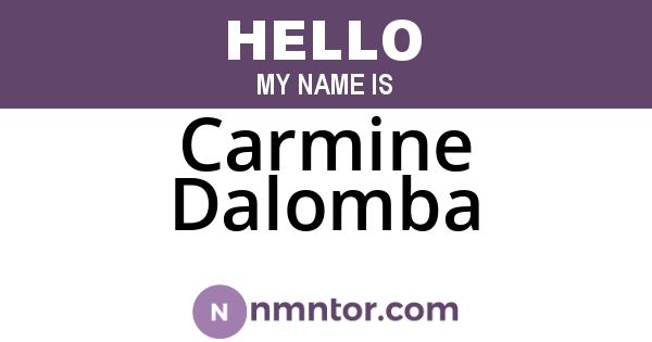 Carmine Dalomba