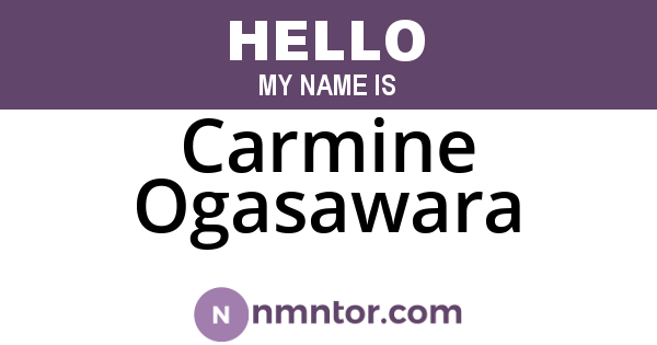 Carmine Ogasawara