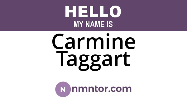 Carmine Taggart