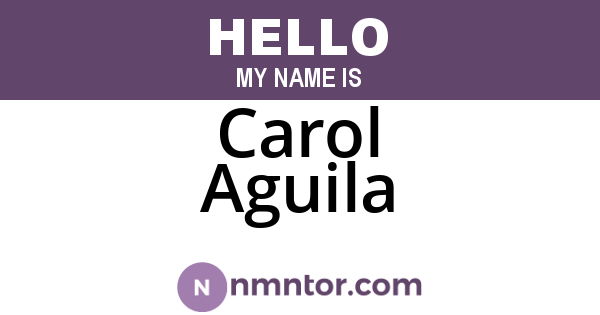 Carol Aguila