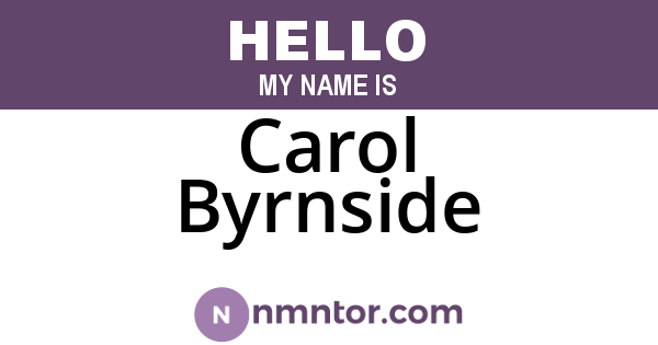 Carol Byrnside
