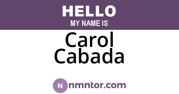 Carol Cabada