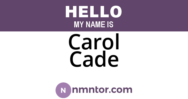 Carol Cade