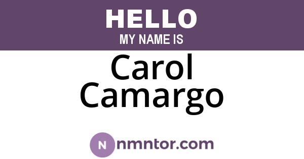 Carol Camargo