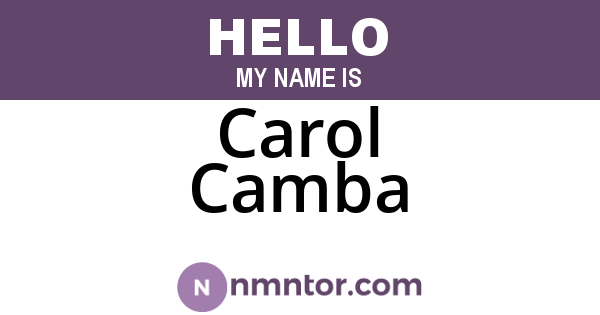Carol Camba