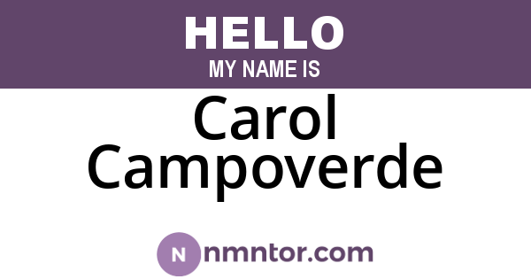 Carol Campoverde