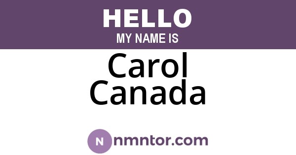 Carol Canada