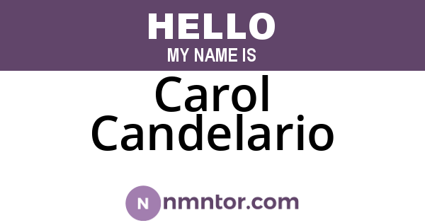 Carol Candelario