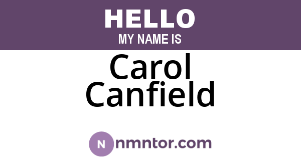 Carol Canfield