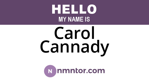 Carol Cannady