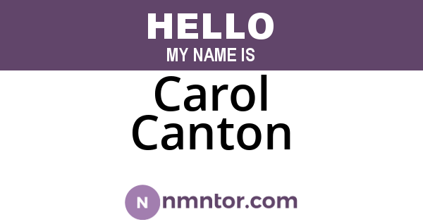 Carol Canton