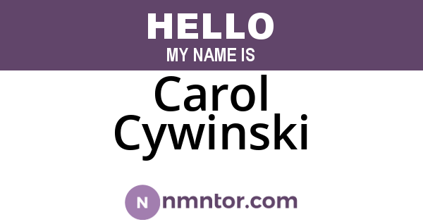 Carol Cywinski