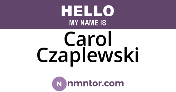 Carol Czaplewski