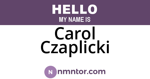 Carol Czaplicki