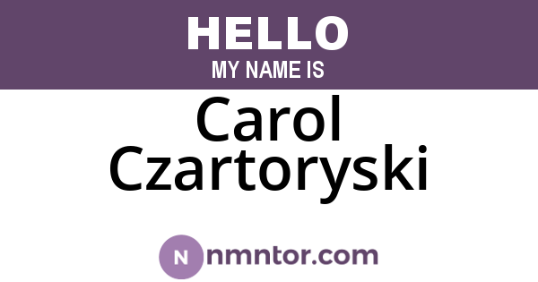 Carol Czartoryski