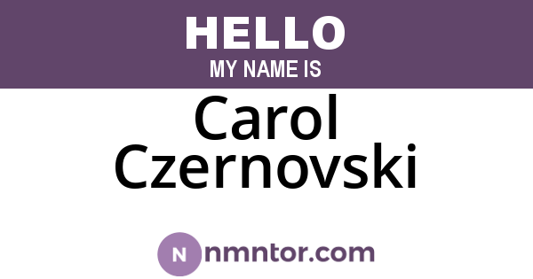 Carol Czernovski